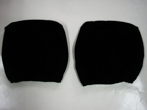 Noir tissu housses d appui - noir, d'appui